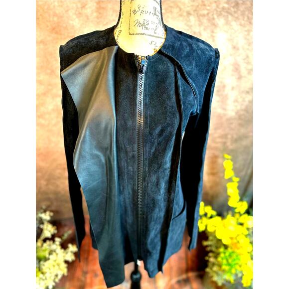 Isabel Marant Adixia Jacket 100% Calf Leather RARE Black size 38 (S/M) - Picture 2 of 16